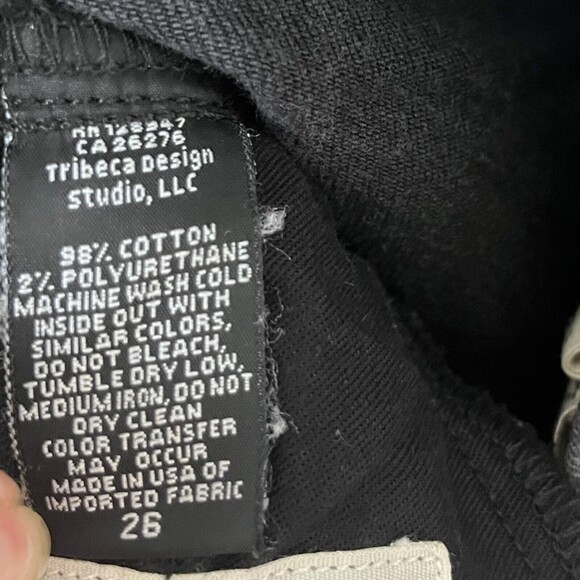 Nili Lotan Basalt Wash Skinny Jeans Women’s Size 26 High Waist Raw Frayed Hem - Picture 9 of 13